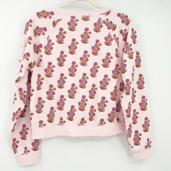J. Crew Crewcuts Girls Lounge Raglan Crewneck Floral Graphic Sweatshirt Size XL - Picture 8 of 8